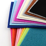 Нетканые ткани вышивка иглы войлока для DIY ремесел, разноцветные, 15x10x0.1 см, 40 шт / пакет