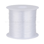 0.6mm White Tone Beading Nylon Wire Fishing Line Wire, Size: about 0.6mm in diameter, about 21.87 yards(20m)/roll