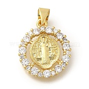 Реечное покрытие латунь с подвесками из кубического циркония KK-Z086-33G-10