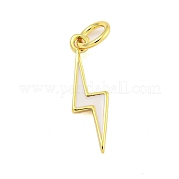 Подвески из латуни с эмалью в стойку KK-U021-16A-G