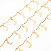 Handmade Brass Scalloped Bar Chains CHC-S012-098