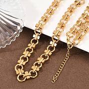 Цепочки из текстурированной цепочки из нержавеющей стали 304 толщиной 8 мм NJEW-Z105-04G-03