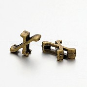 Tibetan Style Antique Bronze Plated Alloy Letter Slide Charms PALLOY-J542-X-NF