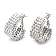 Латунные серьги обруча EJEW-K276-07P