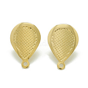Accessoires de puces d'oreilles en 304 acier inoxydable STAS-Q225-08G