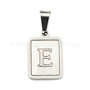 Подвески из натуральной белой ракушки из нержавеющей стали 304 STAS-S130-03P-E