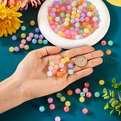 200шт 10 цвета имитация желе акриловые бусины&nbsp;MACR-TA0001-38