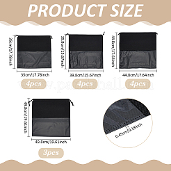 14 шт. 4-х видов квадратных тканевых упаковочных мешочков для обуви&nbsp;ABAG-PH0001-60A