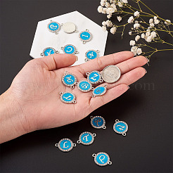 26 буквы сплав эмаль звенья соединители&nbsp;ENAM-TA0002-19B