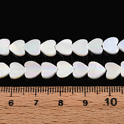 Нити бусин из натуральных пресноводных раковин с гальваническим покрытием SSHEL-T017-30