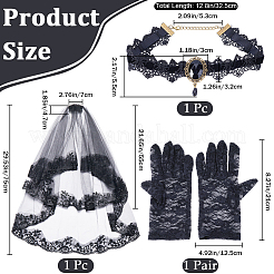 Аксессуары для свадебной одежды в готическом стиле&nbsp;AJEW-GF0008-57