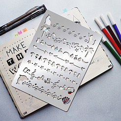 Трафареты для штампов из нержавеющей стали DIY-WH0289-031