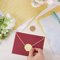 12 лист 2 цветов бумажные самоклеящиеся наклейки с восковой печатью STIC-CP0001-12