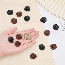 16pcs 2 Farben Silikonperlen&nbsp;SIL-CA0001-40