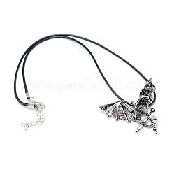 Сплав ожерелья шкентеля NJEW-S381-042