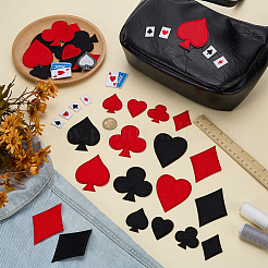 42 шт. фетровые аксессуары в виде игральных карт&nbsp;DIY-FG0007-99