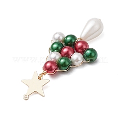 Стеклянные бусины большие подвески PALLOY-TA00170