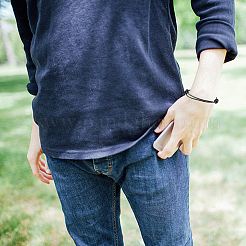 Изготовление регулируемого кожаного шнура-браслета&nbsp;MAK-WH20007-001J