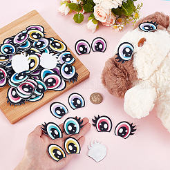 2 набор для изготовления кукольных глаз из фетра&nbsp;AJEW-PH0006-60B