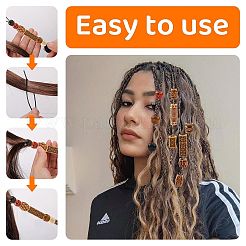 Haarstyling-Flechtwerkzeug aus Kunststoff mit Topsy Tail&nbsp;OHAR-FS0001-04