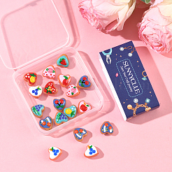 20 шт. окрашенные стеклянные бусины&nbsp;LAMP-SC0001-65