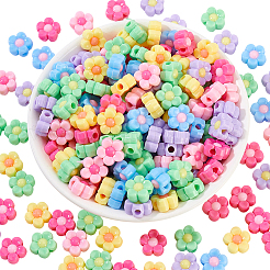 200 шт. Непрозрачные акриловые бусины&nbsp;MACR-GA0001-11