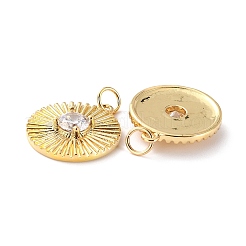 Латунные микро проложить кубического циркония подвески&nbsp;X-ZIRC-P092-016G-RS