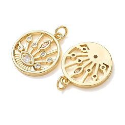 Messing micro pave klare zirkonia anhänger&nbsp;CU-CBA2907-10G