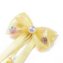 Fermaglio per capelli in alligatore a nastro lungo bowknot&nbsp;PHAR-D013-03B