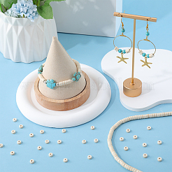 3 нити синтетических бирюзовых бусин нити&nbsp;TURQ-SC0001-11