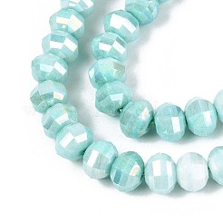 Антикоррозийные гальванические стеклянные бусины&nbsp;GLAA-T025-8mm-19G