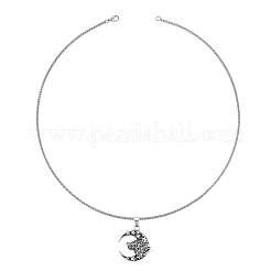 Ожерелье с подвеской в виде головы волка PW-WG50865-01