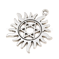 Pendentifs en alliage de style tibétain&nbsp;AL-CBA1187-09A-AS