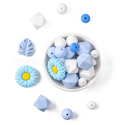 30шт пищевые экологически чистые силиконовые бусины&nbsp;SIL-FS0001-26A