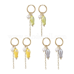 Серьги-кольца из нержавеющей стали 304&nbsp;EJEW-JE06748