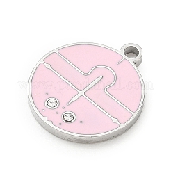 Pendentifs en acier inoxydable émaillé douze constellations&nbsp;SA-CBAAE04-01P-07
