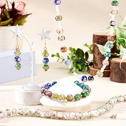 1 brin de perles rondelles artisanales en verre filé à la main&nbsp;LAMP-TA0002-72K