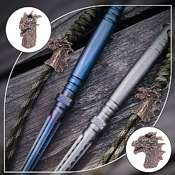 Открытый инструмент edc латунная парашютная веревка европейские бусины KK-WH0081-45R