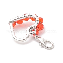 Подвесные украшения из сплава и стекла&nbsp;HJEW-JM04591