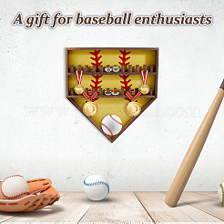 Подставки для показа колец на бейсбольную тематику из дерева&nbsp;AJEW-WH0031-70B