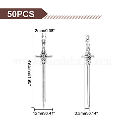 50 шт. Подвески из сплава в тибетском стиле TIBEP-UN0001-06