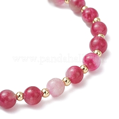 Bracelets extensibles en perles rondes en jade naturel imitation tourmaline pour hommes et femmes&nbsp;BJEW-JB12386-03