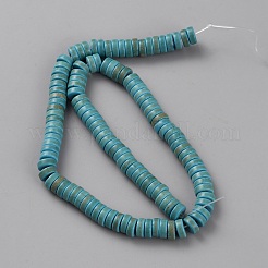 Синтетических нитей бирюзовые бусы&nbsp;TURQ-WH0001-21A-03