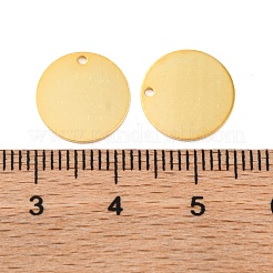 925 плоская круглая подвеска из стерлингового серебра STER-F057-01G-02