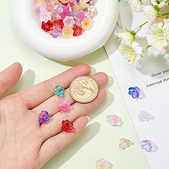 2 нитка прозрачные стеклянные бусины нити GLAA-SP0001-07