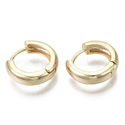 Латунные английском замке Серьги-кольца KK-S348-512-NF