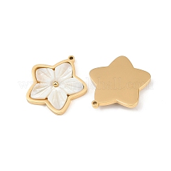 Colgantes de concha blanca natural&nbsp;STAS-C158-07A-G