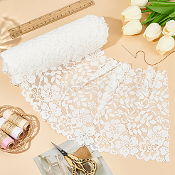 Stretch-Spitzenstoff aus Nylon mit Blumen&nbsp;DIY-WH0578-60