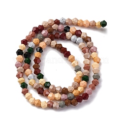 Выпечка окрашенные стеклянные бусины пряди LAMP-R020-02D