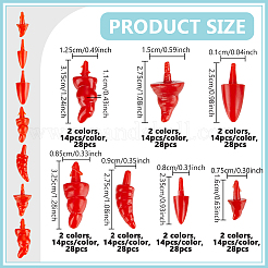 196 шт. 14 вида носов для кукол из смолы&nbsp;DIY-GA0008-24